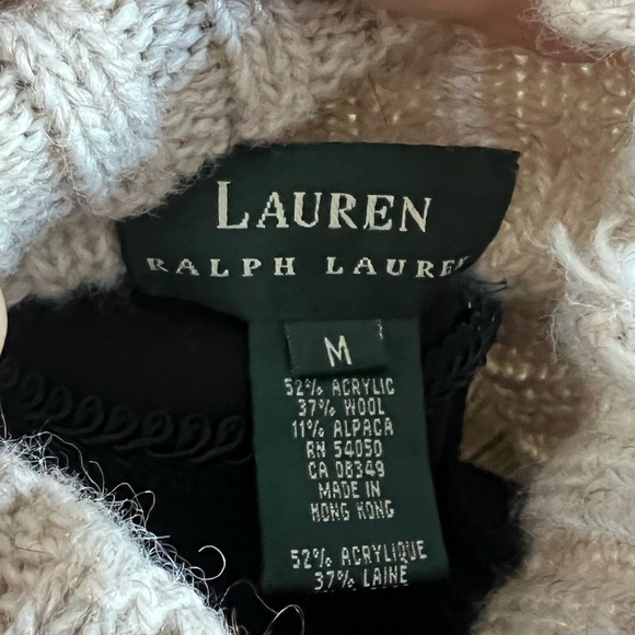 Lauren Ralph Lauren woman’s Cream Turtleneck Sweater - Picture 5 of 5